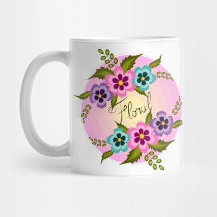 Imaginary Floral Design Mug